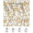 thumbnail image 7 of Ginger Pastoral Flowers Bed Skirt Queen Size 16" Drop Farmhouse Pattern Ruffled Wrap Around Bed Skirts Adjustable Elastic Bedskirt Dust Ruffle for Queen Size Bed, 7 of 7