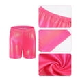 thumbnail image 5 of Gymnastics Leotards for Teen Girls Sparkly One Piece Ballet Dance Athletic Leotard Unitards Set with Shorts Hair Scrunchie Activewear Outfits, 5 of 6