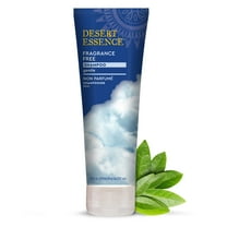 Desert Essence Fragrance Free JKF25 Shampoo - 8 fl oz - Unscented Gentle Cleanser with Jojoba Oil, Green Tea & Comfrey - Softens & Strengthens Hair, Adds Shine - For Sensitive Scalps