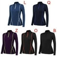 thumbnail image 6 of New Women's Autumn And Winter Plus Velvet Long-sleeved Yoga Sportswear Fitness Running Slim Top Half Zipper Sweater Women T-shirt, 6 of 8