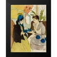 thumbnail image 2 of Cassatt, Mary 19x24 Black Modern Framed Museum Art Print Titled - Afternoon Tea Party, 2 of 5