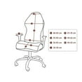 thumbnail image 6 of Tnobhg 1 Set Stylish Nordic Gaming Chair Cover Soft Elasticity Non-Slip Dust-Proof Polar Fleece Armchair Slipcovers, 6 of 8