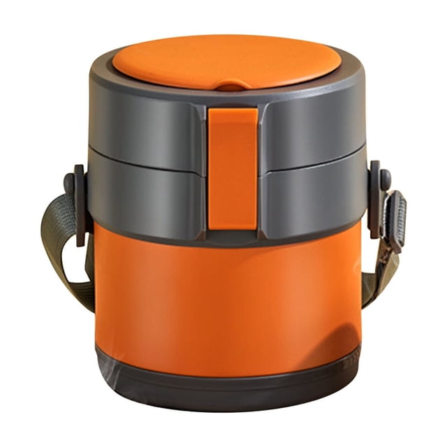 TIMIFIS Lunch Jar Stainless Steel Vacuum Lunch Box Insulated Pot Can Be Filled with Water Insulated Barrel Portable Lunch Box Meal Prep Containers Kitchen Gadgets