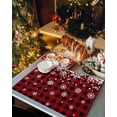 thumbnail image 6 of Christmas Placemats Set of 4, Snowflake Place Mats Winter Snow Red Black Buffalo Plaid Placemat Table Decoration for Kitchen Table Dinner Xmas Holiday Party Home Decor Indoor Outdoor 13x19 Inch, 6 of 9