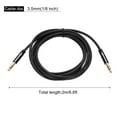thumbnail image 2 of 3.5mm TRS Aux Cable Male to Male Auxiliary Audio HiFi Headphone Cord 6.6ft Nylon Braided, Black, 2 of 6