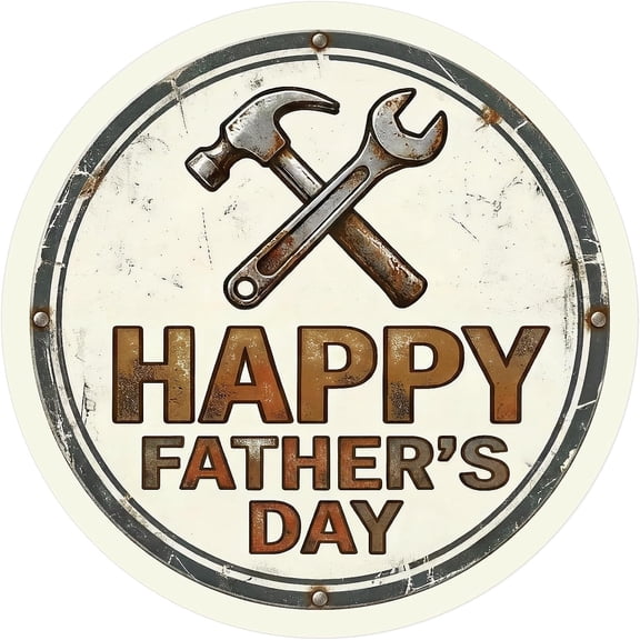 WaaHome Happy Fathers Day Stickers - 72PCS 1.5" Rustic Fathers Day Envelope Seals Gift Tags Labels for Mechanic Handy Dad for Boxes Cards Gifts Bags Party Favors Decorations
