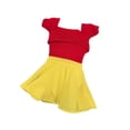 thumbnail image 4 of 1/6 Plimed sigue, ropa de disfraz de cosplay de moda elegante, muñeca en miniatura amarillo rojo, 4 of 9