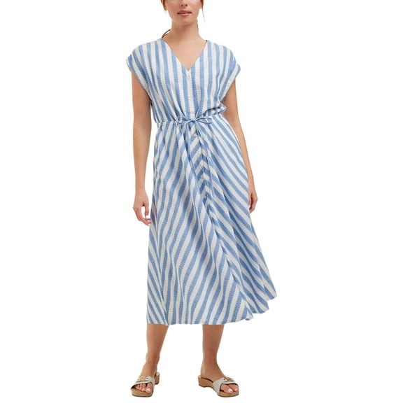 Draper James womens Haven Short Sleeve Midi Shirtdress, l