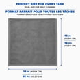 thumbnail image 2 of Project Select Scratch and Lint Free Grey Microfiber Cleaning Towels - 10 pack, 2 of 4