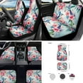 thumbnail image 2 of Jeiento Hummingbird Automotive Seat Covers Full Set for Women Girls, 17 Pcs Car Interior Decorative Accessories Include Flower Car Seat Covers Floor Mats Steering Wheel Cover Armrest Cover, 2 of 8