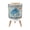 Color 1, variant on Coastal Small Trash Can with Lid Coastal Nautical Navy Seahorse Beach 1.8 Gallon Dog Proof Trash Can Round Garbage Can Waste Bin Wastebasket for Bathroom Bedroom Living Room