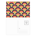 thumbnail image 1 of squama red en black pattern postcard set birthday mailing thanks greeting card, 1 of 3