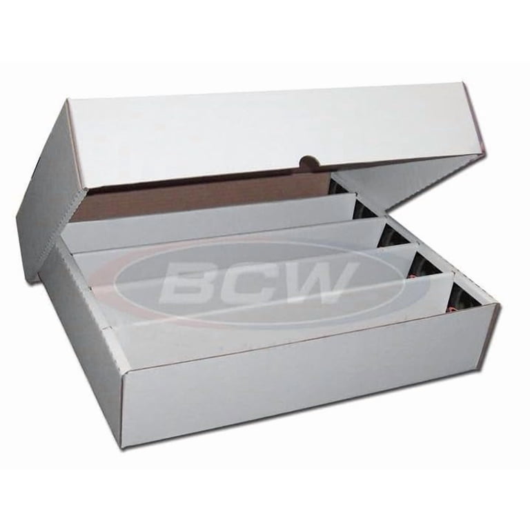 mtg 5000 card box BCW 5000ct Trading Card Storage Boxes (Full Lid) 2 Pack | TCG & MTG Card Storage Organizer | Fits Card Dividers & Sorting Tray | Corrugated Cardboard Box for Collectible Cards : Toys & Games