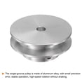 thumbnail image 4 of Unique Bargains Single Groove Pulley 5mm Fixed Bore 40mm Outer Diameter Aluminum Alloy for Drilling Machine 6mm PU Round Belt, 4 of 5