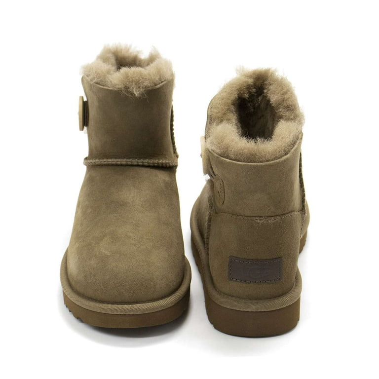 Ugg Women's Mini Bailey Button Ii Fashion Boots, Hickory,5 M Ugg Women's Mini Bailey Button Ii Fashion Boots, Hickory,5 M