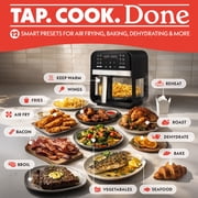 Gourmia 7-Quart Digital Air Fryer with Glass Basket and 12-One Touch Cooking Presets