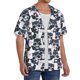 thumbnail image 2 of Balery Cartoon Raccoon Camisa Casual de Manga Corta con Botones para Hombre, Texturizada, Estilo Cubano, para Playa, Verano-Medium, 2 of 5