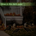 thumbnail image 2 of Halloween Decorations Outdoor,Metal 4 Pack Black Crow Garden Stake - Spooky Glow in The Dark Raven Silhouette Crows Halloween Decorations, 2 of 12