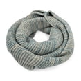 thumbnail image 2 of Two-Tone Winter Knit Warm Infinity Circle Scarf, 2 of 4