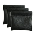 thumbnail image 1 of Monedero de cuero exprimido para hombres y mujeres, Clip de bolsillo para cambio, Mini billetera para cambio de mano, 1 of 5