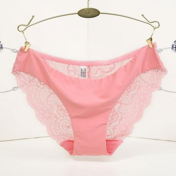 GOODLY Women's Lace Panties Seamless Cotton Breathable Panty Hollow Briefs Girl Underwear