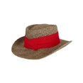 thumbnail image 2 of CTM Unisex Straw Gambler Hat with Hatband, 2 of 5