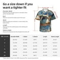 thumbnail image 4 of Fotbe Abstract Sea Turtle Hawaiian Shirt for Men Unisex Summer Beach Casual Short Sleeve Cotton Linen Button Down Shirts-X-Large, 4 of 5
