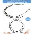 thumbnail image 2 of Hair Band Men Headband Metal Hair Bands Women Fashion Headbands for Men Sports Hairband Unisex Head Band Hair Hoop with Elastic Non Slip Wavy Teeth, 2 PCS Black, 2 of 5