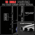 thumbnail image 5 of MITONOS Multi-Functional Squat Rack with LAT Pulldown System Exercise Power Cages with Barbell, Metal Black, 5 of 7