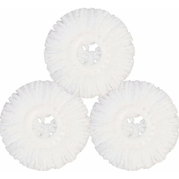 Mop Head for Insta Mop Spin Mop, Microfiber Spin Mop Refills Round Mop Pads 3 Pack