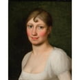 thumbnail image 2 of Christoffer Wilhelm Eckersberg 15x18 Gold Ornate Wood Frame and Double Matted Museum Art Print Titled - Christine Rebekka Eckersberg, B. Hyssing, Artist's First Wife (1809), 2 of 4