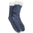 thumbnail image 3 of Gustave Women Non Slip Slipper Socks Winter Plush Fuzzy Socks Soft Thick Cozy Fleece Lined Warm Socks with Grippers "Blue", 3 of 8