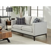 Apperson Upholstered Track Arm Loveseat Light Grey