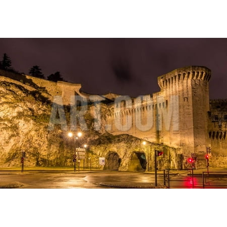 Defensive Walls of Avignon, A Unesco Heritage Site in France Print Wall Art By Leonid