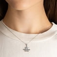 thumbnail image 2 of Sterling Silver Class Of 2026 Diploma Graduation Cap Pendant Necklace, 16", 2 of 4