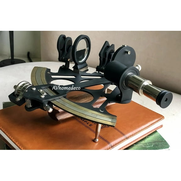 Brass Nautical Sextant Marine Navigational Instrument Handmade Gift Decor Fully Working Sextant Home Decor Add Your Treasure Gift