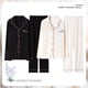 thumbnail image 4 of Pijamas de pareja de primavera y otoño Ropa de hogar de algodón de otoño para mujer y hombre Pantalones de manga larga Traje Cárdigan Solapa con botones delanteros Casual Hogar, 4 of 5