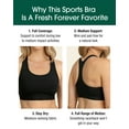thumbnail image 4 of Fruit of the Loom Women's 2-Pack Medium Impact Sports Bras Supports Without Padding, 4 of 5