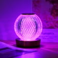thumbnail image 4 of Neoglint Lampe de Chevet à Changement de Couleur RVB Lampe de Table Sans Fil Commande Tactile Télécommande 16 Couleurs de Lumière Veilleuse à Intensité Réglable Lampe de Bureau en Métal Cristal Rechargeable pour Chambre Bar Restaurant Café, 4 of 9