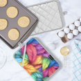 thumbnail image 5 of Yayeee Pot Holders Kitchen Heat Resistant with Pockets 7"x9.8" Cotton Oven Cooking Hot Pads, Vibrant Leaves Pattern, 5 of 7