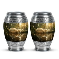 SUBSH Bear Urn - Small Urn for Ashes - Adult Urns for Men - Adult Cremation Urns - Cremation Urns for Adult Ashes Women - (3 inch Pack of 2)