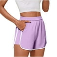 thumbnail image 2 of Bzhegqhd Women's Loose - Fit Solid Color Thin Shorts Elastic Waist, Casual & Sports Wearable for Versatile Use, 2 of 8