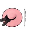 thumbnail image 5 of Fesfesfes Womens Sun Hat Solid Color Summer Hat Foldable Roll Up Floppy Beach Hats UV Caps, 5 of 5