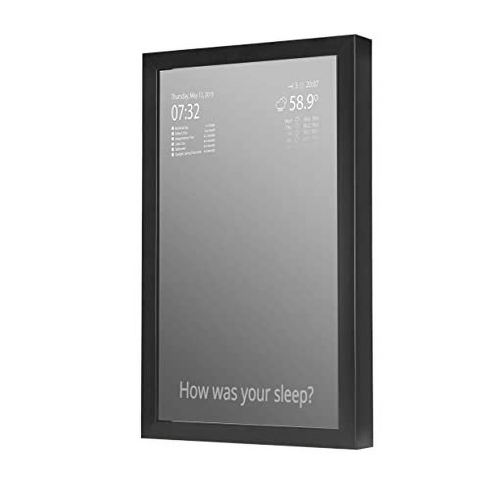 Vilros Magic Mirror V4-2 Way Mirror with Internal LCD Screen for Smart Mirrors Projects-Great for Raspberry Pi Black
