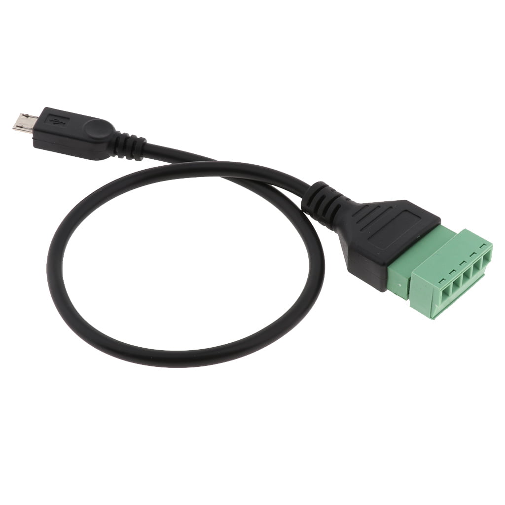 Wire Connection Part USB MALE to 5P Screw Terminal Plug Adapter Connector 