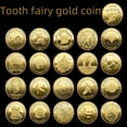 thumbnail image 1 of Moneda de oro del Hada de los Dientes de dibujos animados Moneda conmemorativa bañada en oro Regalo de cambio de dientes para niños Medallón conmemorativo del Hada de los Dientes Medallón, 1 of 5