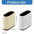thumbnail image 3 of Push Top Bathroom Storage Bucket Garbage Can for Tight Space for Home and Office Control, 3 of 8