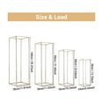 thumbnail image 2 of Tall Acrylic Vase Wedding Centerpieces Clear Flower Stand Column Geometric Floral Vase Elegant Display Holder for Birthday Party Wedding Table Decorations, 2 of 7