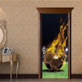 thumbnail image 5 of (77x200cmStyle F)Door Sticker Trompe l'oeil Effect 3D Interior PVC Wall Stickers for Decoration Wall Living Room Kitchen Bedroom Bathroom Wallpaper, 5 of 5