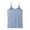 Blue, variant on Achuyrbd Women's Tank Tops Petite Size Basic U Neck Padded Camisole, Adjustable Strap Soft Knit Sleeveless Layering Undershirt, S-2XL